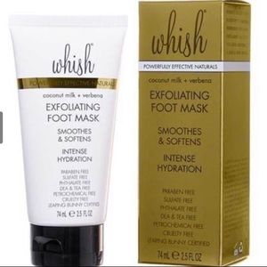 Whish Exfoliating Foot Mask - 2.5oz NEW